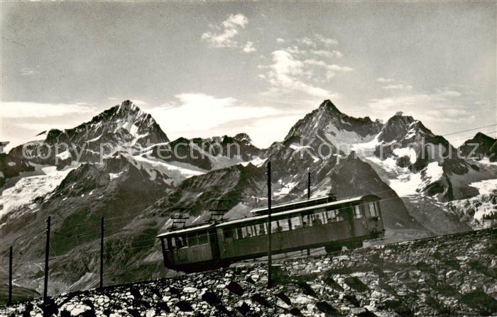 13795884 Zermatt VS Gornergratbahn Dent Blanche Obergabelhorn Alpes Valaisannes Zer