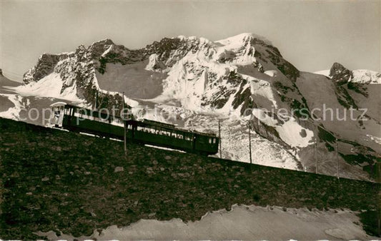 13795886 Zermatt VS Gornergratbahn avec Breithorn et Kleiner Matterhorn Valais