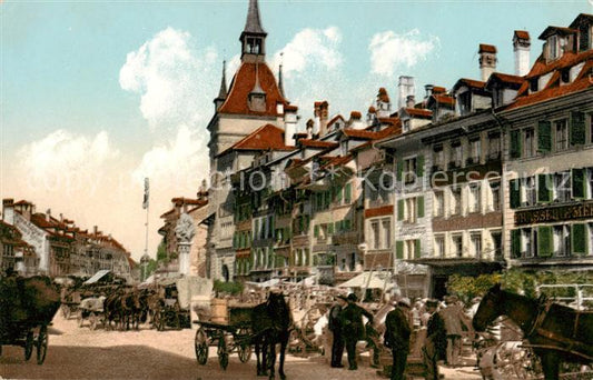 13795911 Bern BE Marktszene auf dem Baerenplatz Bern BE