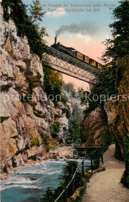 13796244 Bienne Taubenlochschlucht Pont ferroviaire Gorges du Taubenloch Po