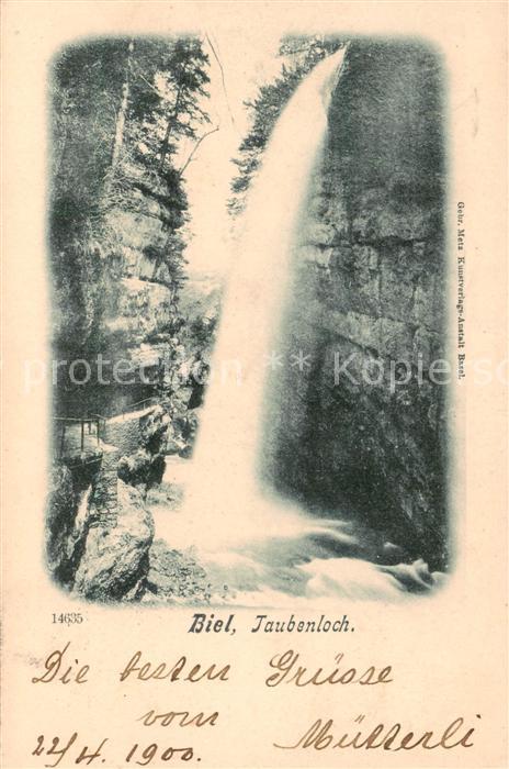 13796246 Bienne Cascade Taubenlochschlucht Gorges du Taubenloch Bienne Bie