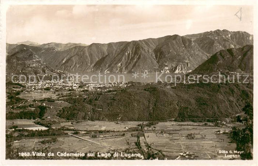 13796266 Cademario Panorama Lac de Lugano Alpes Cademario