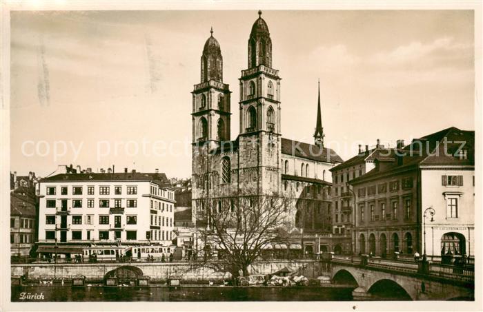 13796273 Zuerich ZH Blick zum Fraumuenster Zuerich ZH