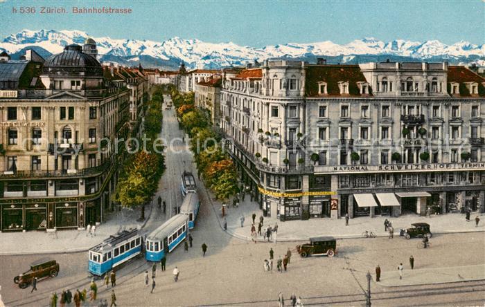 13796275 Zuerich ZH Bahnhofstrasse Tram Chaîne Alpine Zuerich ZH