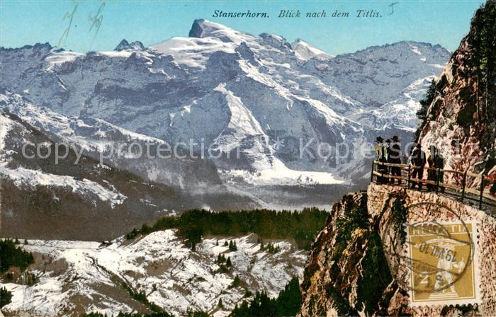 13796292 Stanserhorn NW Vue panoramique sur les Alpes du Titlis uri