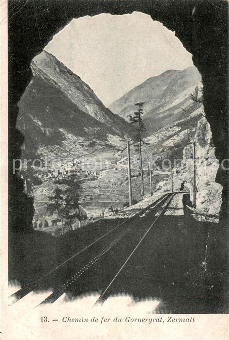 13796306 Zermatt VS Chemin de fer du Gornergrat Tunnel ferroviaire Zermatt VS