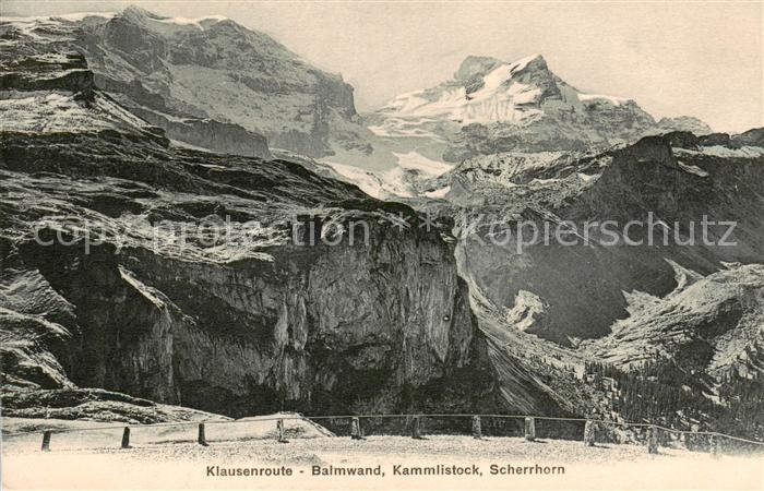 13796313 Klausenpass Klausenroute Balmwand Kammlistock Scherrhhorn Alpes Glaris