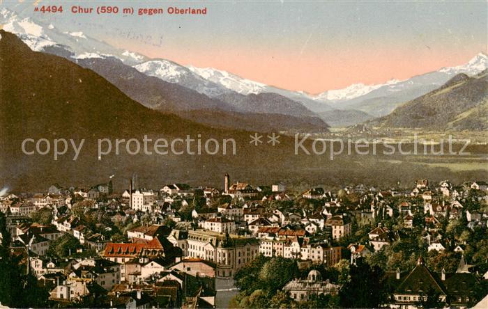 13796323 Chur GR Panorama contre l'Oberland Chur GR