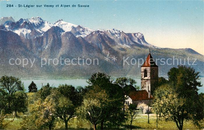 13796838 St Legier et Alpes de Savoie Eglise Lac Léman Lac Léman St Legier