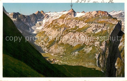 13796846 Meglisalp 1520m Altmann AR avec itinéraire jusqu'au sommet du Saentis Bergwelt Appenze