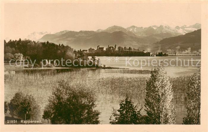 13796881 Rapperswil -Jona Rapperswyl Zuerichsee SG Vue panoramique vers les Alpes