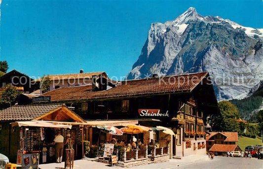 13796998 Grindelwald Gasthof Steinbock avec Wetterhorn Grindelwald