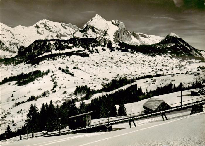 13797166 Téléphérique Unterwasser Toggenburg SG avec Tierwies Schafberg Moor Kr