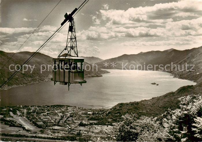 13797172 Cardada Locarno TI Funivia Locarno Orselina Cardada Bergbahn Lago Maggi