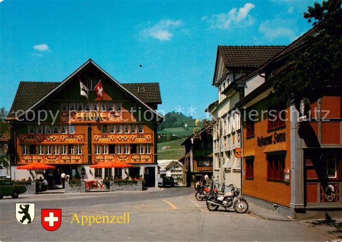 13797192 Appenzell IR Landesgemeindeplatz Hôtel Saentis Restaurant Sonne Appenze