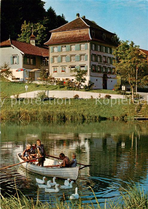 13797550 Magdenau Botsberg Flawil SG Landgasthof Roessli Bord de la rivière près de l'étang d'Ent