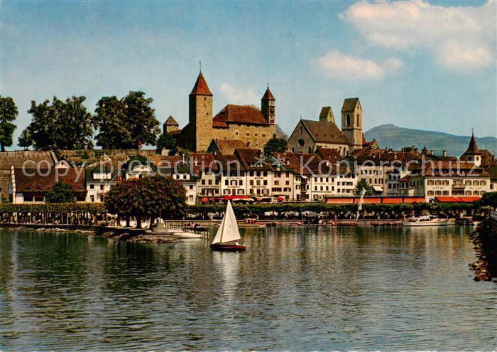 13797568 Rapperswil -Jona Rapperswyl Zuerichsee SG Église du château Vue depuis Ha