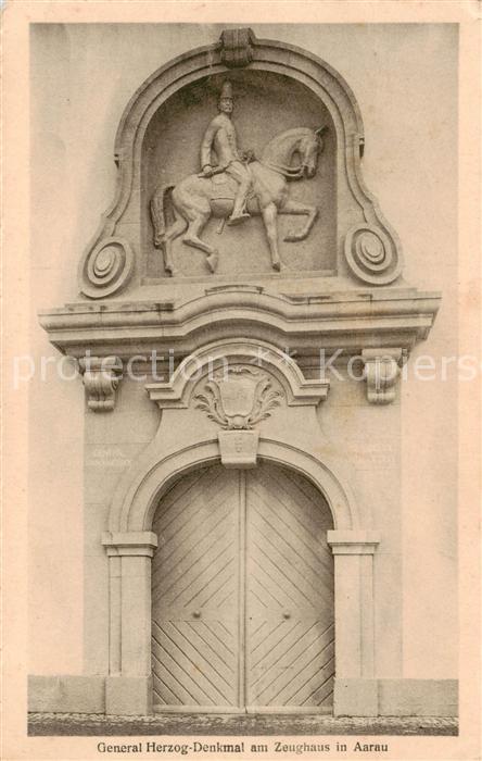 13795544 Aarau AG General Herzog Denkmal am Zeughaus