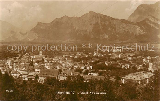 13795941 Bad Ragaz Ragatz SG Vue depuis Wart Stein