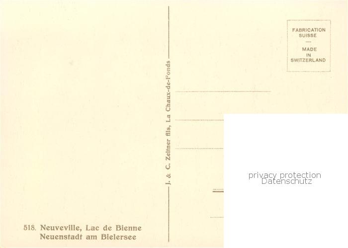 13796108 Neuveville La Bielersee Preles BE Carte d'artiste Panorama