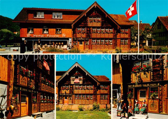 13834674 Appenzell IR Bemaltes Haus des Glockensattlers Hampi Faessler Appenzell