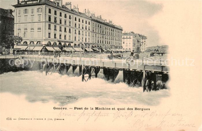 13797263 Genève GE Pont de la Machine et quai des Bergues Genève GE