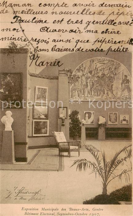 13797682 Geneve GE Exposition Municipale des Beaus Arts 1907 Geneve GE