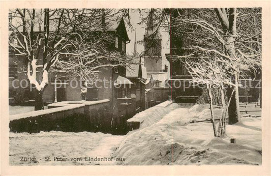 13798450 Zuerich ZH Saint Pierre vu du Lindenhof Zuerich ZH