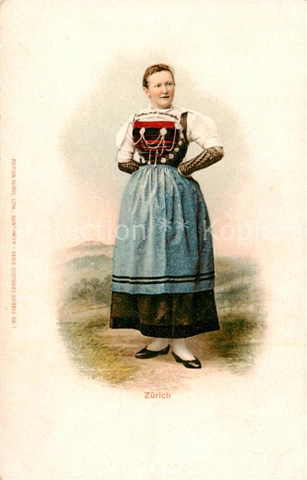 13798527 Zuerich ZH Costume traditionnel femme Zuerich ZH