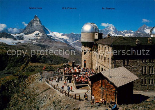 13798589 Zermatt VS Kulmhotel Gornergrat avec le Cervin Photo aérienne de Zermatt