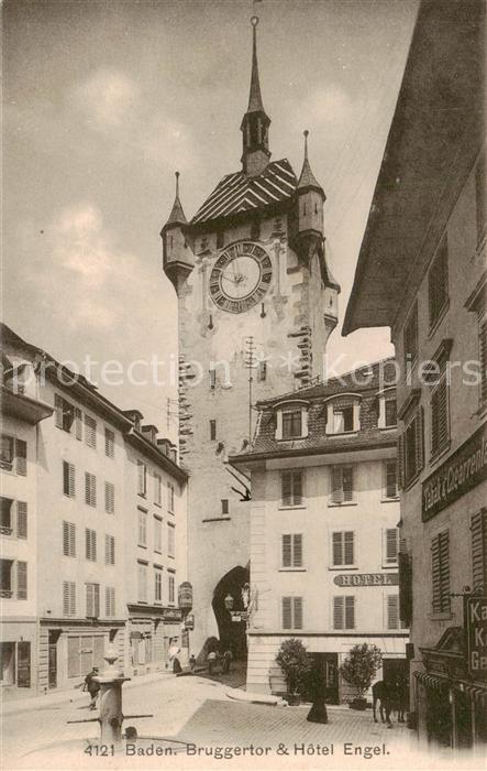 13802105 Baden AG Bruggertor et Hôtel Engel