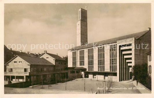 13802122 Bâle BS Église Saint-Antoine avec presbytère Bâle BS