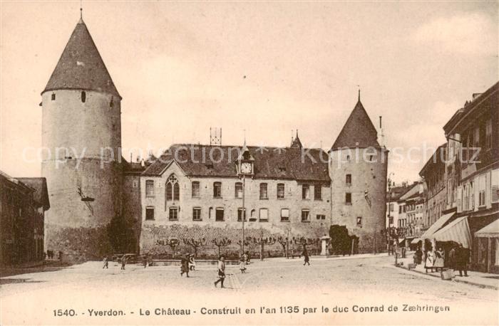 13802272 Yverdon-les-Bains VD Le château construit en 1135 par le duc de Zae