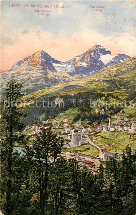 13802277 St Moritz Dorf GR Piz Albena Piz Julier St Moritz Dorf GR