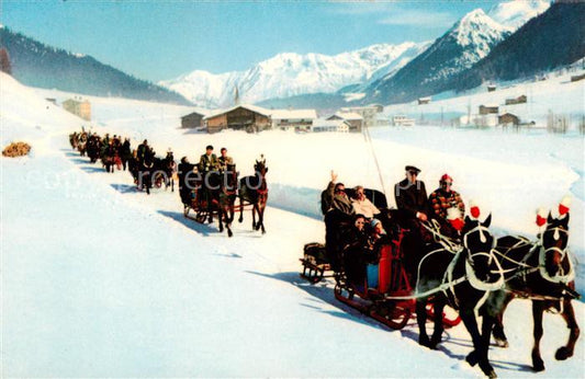 13802301 Davos GR Promenade en traîneau tiré par des chevaux jusqu'à Spinabad Davos GR