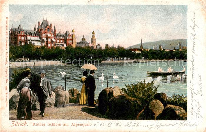 13802389 Zurich ZH Rothes Schloss am Alpenquai Zurich ZH