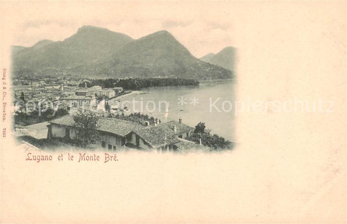 13804863 Lugano Lago di Lugano TI et le Monte Bre