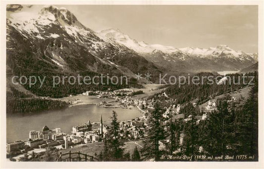 13805792 St Moritz Dorf GR Panorama St Moritz Dorf GR