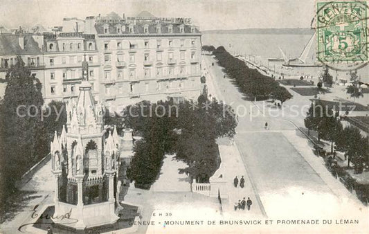 13812219 Geneve GE Monument de Brunswick et Promenade du Leman Geneve GE