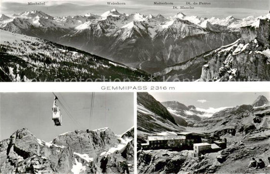 13815392 Col du Gemmi 2322m VS téléphérique Loèche-les-Bains-Gemmi Hôtel Wildstrubel