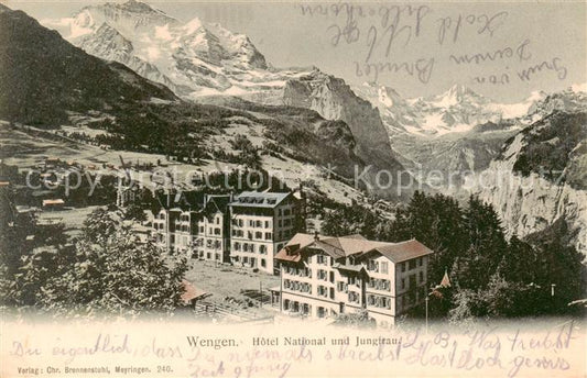 13815709 Wengen BE Hôtel National et Jungfrau