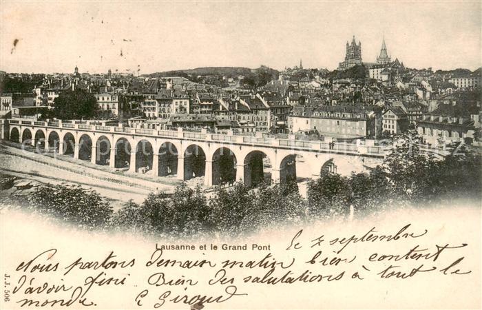 13815722 Lausanne VD et le Grand Pont Lausanne VD