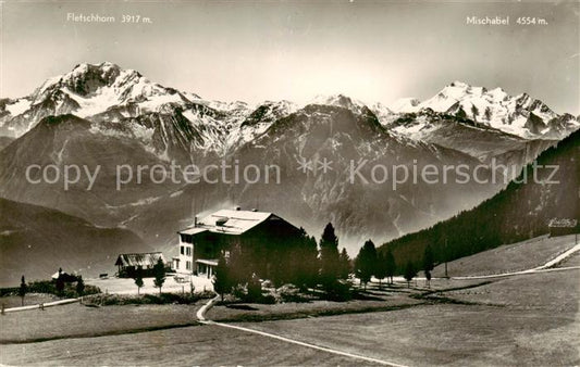 13815794 Riederalp VS Hôtel Riederalp avec Fletschhorn et Mischabel