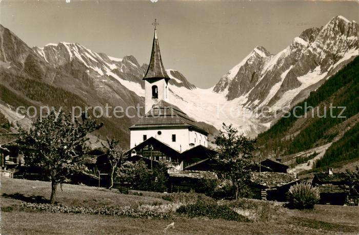 13815826 Kippel VS avec Langgletscher Sattelhorn et Schienhorn