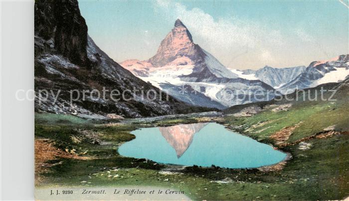 13815988 Zermatt VS Le Riffelsee et le Cervin Zermatt VS