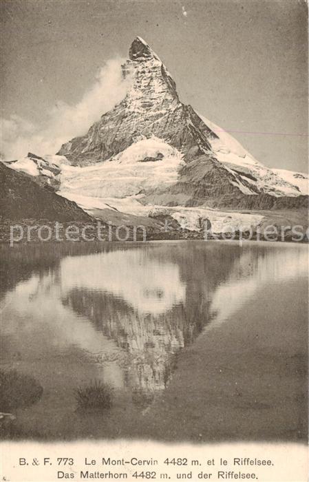 13815992 Zermatt VS Cervin avec Riffelsee Zermatt VS