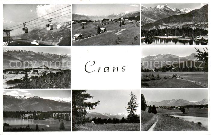 13815995 Crans-Montana Vues partielles avec télécabine de Crans-Montana