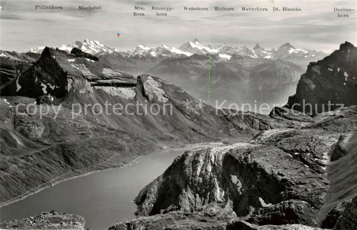 13816019 Felsenhorn et Rote Kumme avec Alpes valaisannes Gemmipasshoehe et Daubense