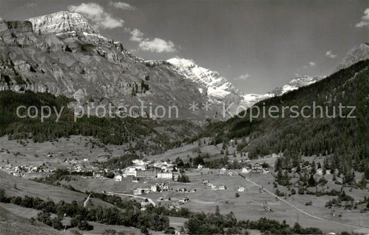 13816033 Leukerbad Loueche-les-Bains VS mit Rinderhorn Balmhorn und Gitzifurgge