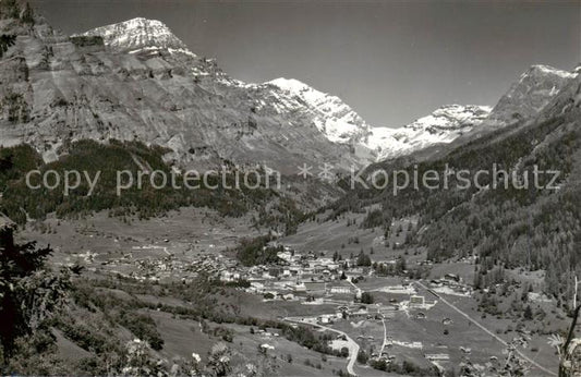 13816052 Leukerbad Loueche-les-Bains VS mit Rinderhorn Balmhorn Gitzifurgge und